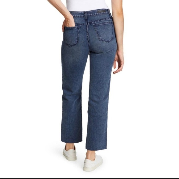 Sanctuary Social Standard High Rise Crop Straight Raw Hem Ankle Jeans Women's 14 - Picture 3 of 12